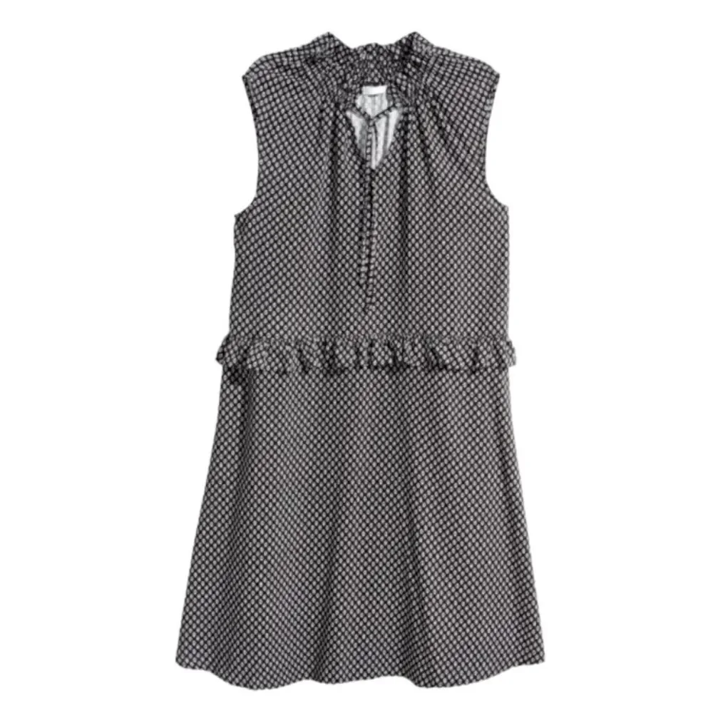 EC H&M PATERN DRESS WITH FRILLS SZ. 8 - Picture 1 of 4